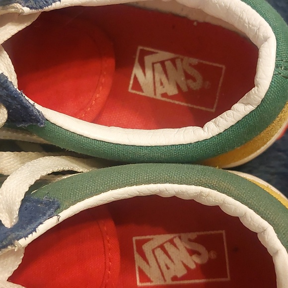 Kids size 3 Vans multi color Yacht shoes - Picture 5 of 7